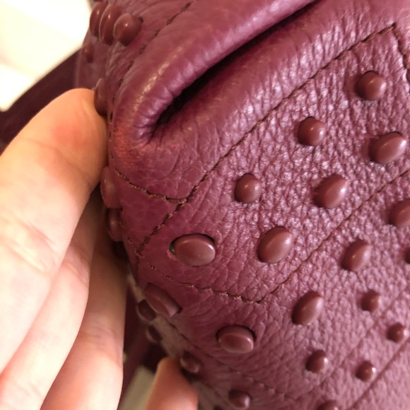 Tod's wave bag medium size in Burgandy - Picture 6 of 13